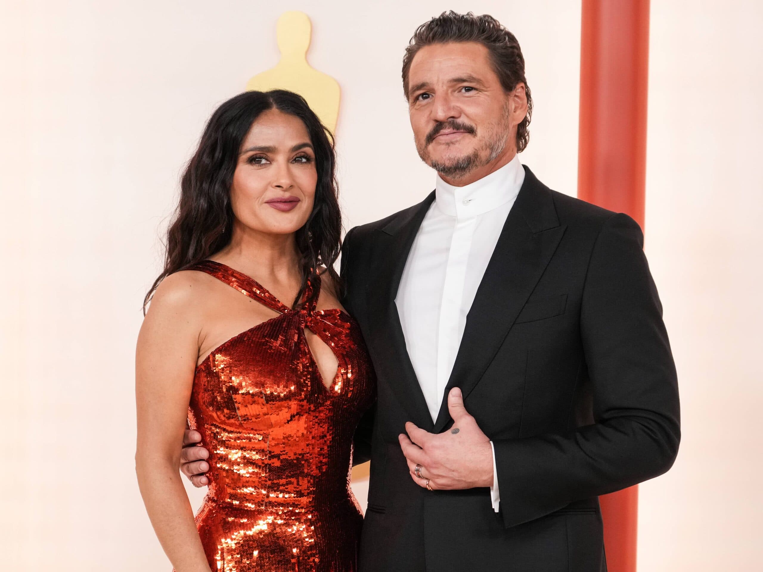 Salma Hayek i Pedro Pascal (FOT. SIPAUSA/NEWSPIX.PL)