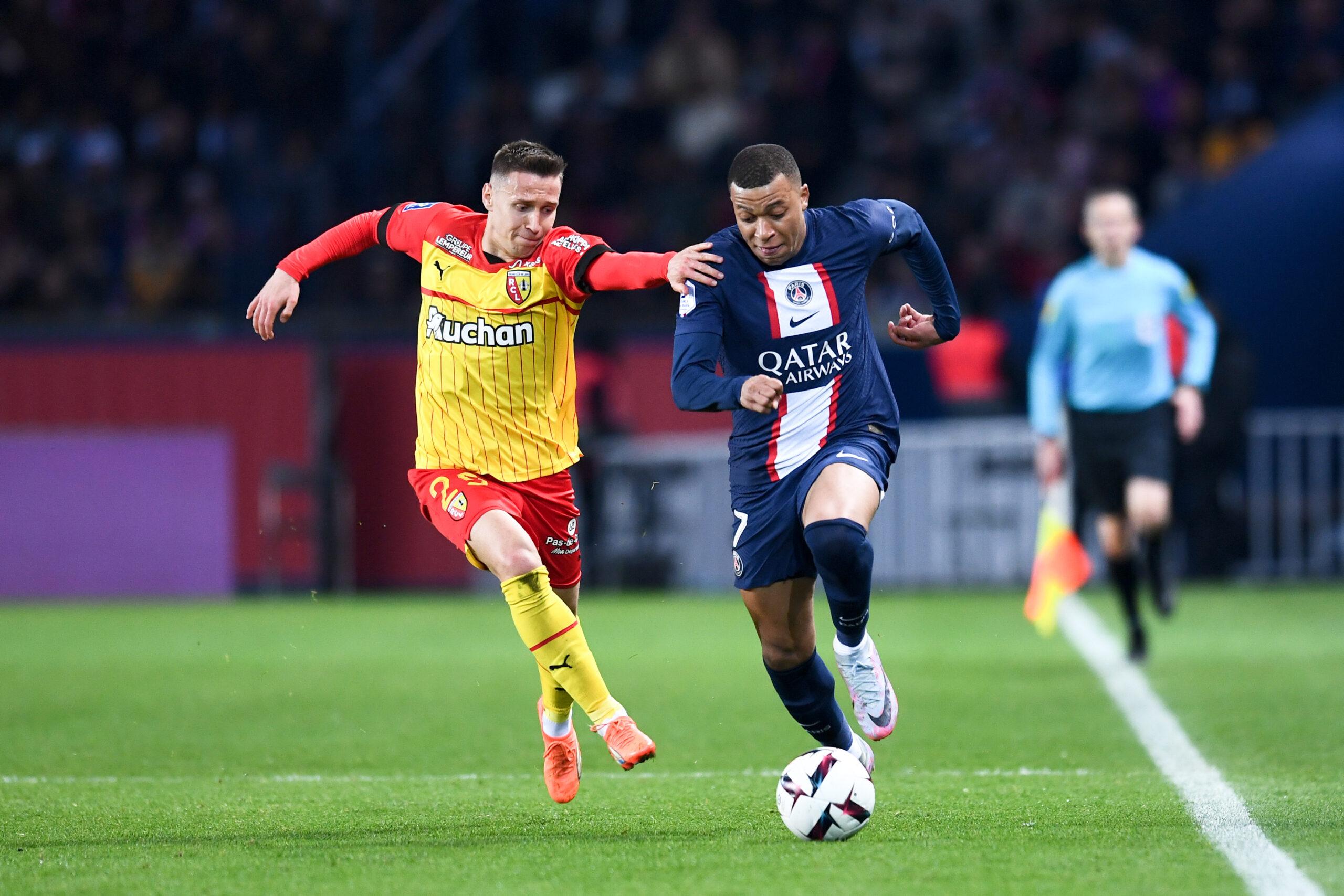 Przemysław Frankowski Kylian Mbappe PSG – RC Lens