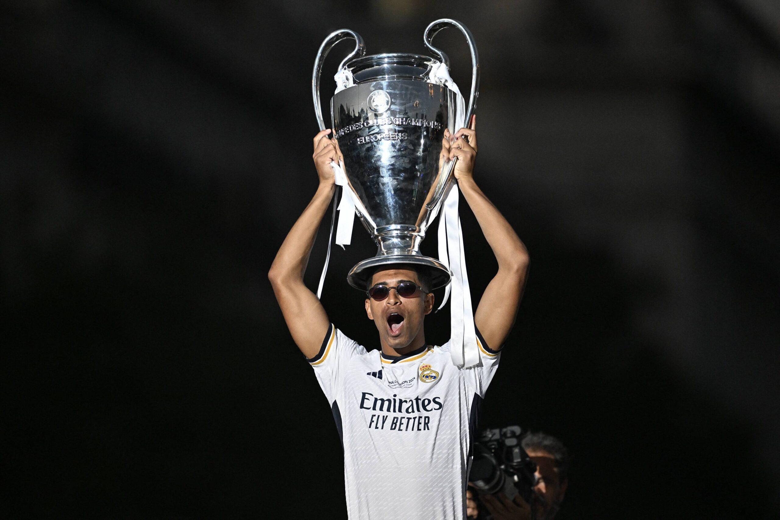 Real Madrid UEFA Champions League Trophy celebrations