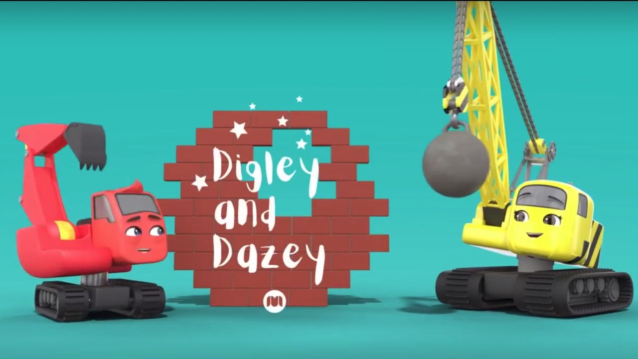 Digley and Dazey / bajki o pojazdach budowlanych / oglądaj w CANAL+ online