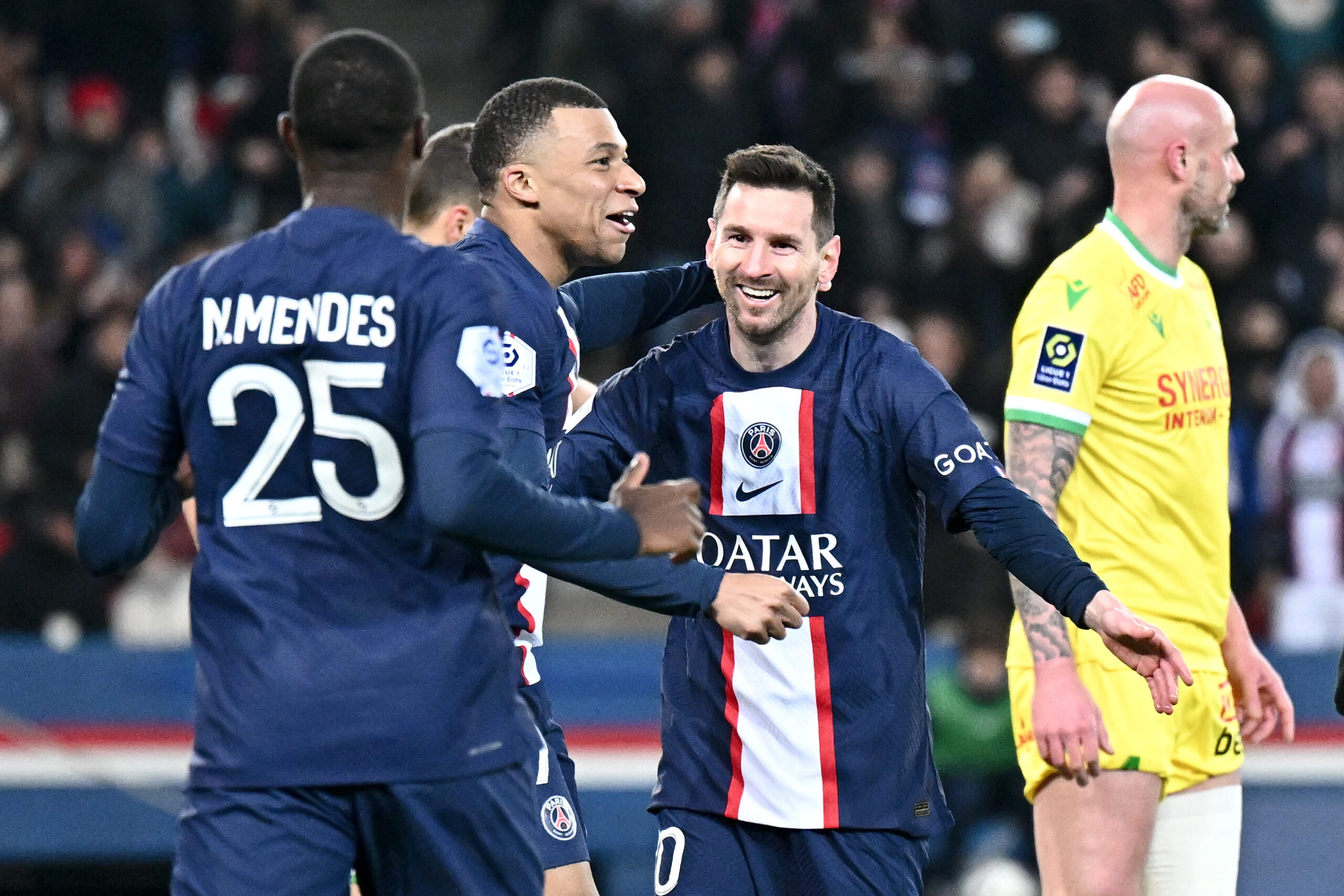 Lionel Messi Kylian Mbappe PSG – FC Nantes