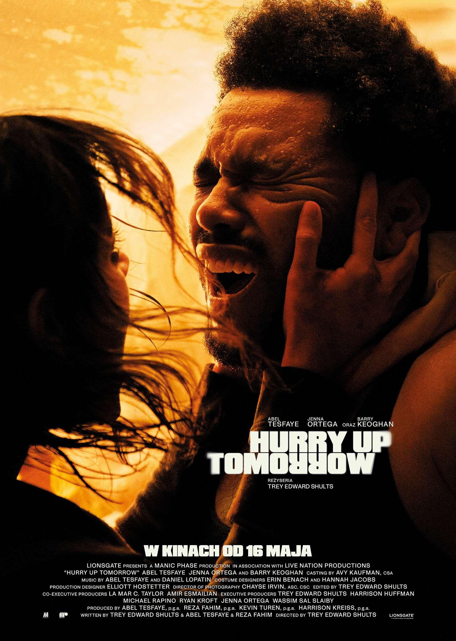 HURRY UP TOMORROW poster plakat thriller muzyczny the weeknd jenna ortega filmy HURRY UP TOMORROW poster plakat thriller muzyczny the weeknd jenna ortega filmy
