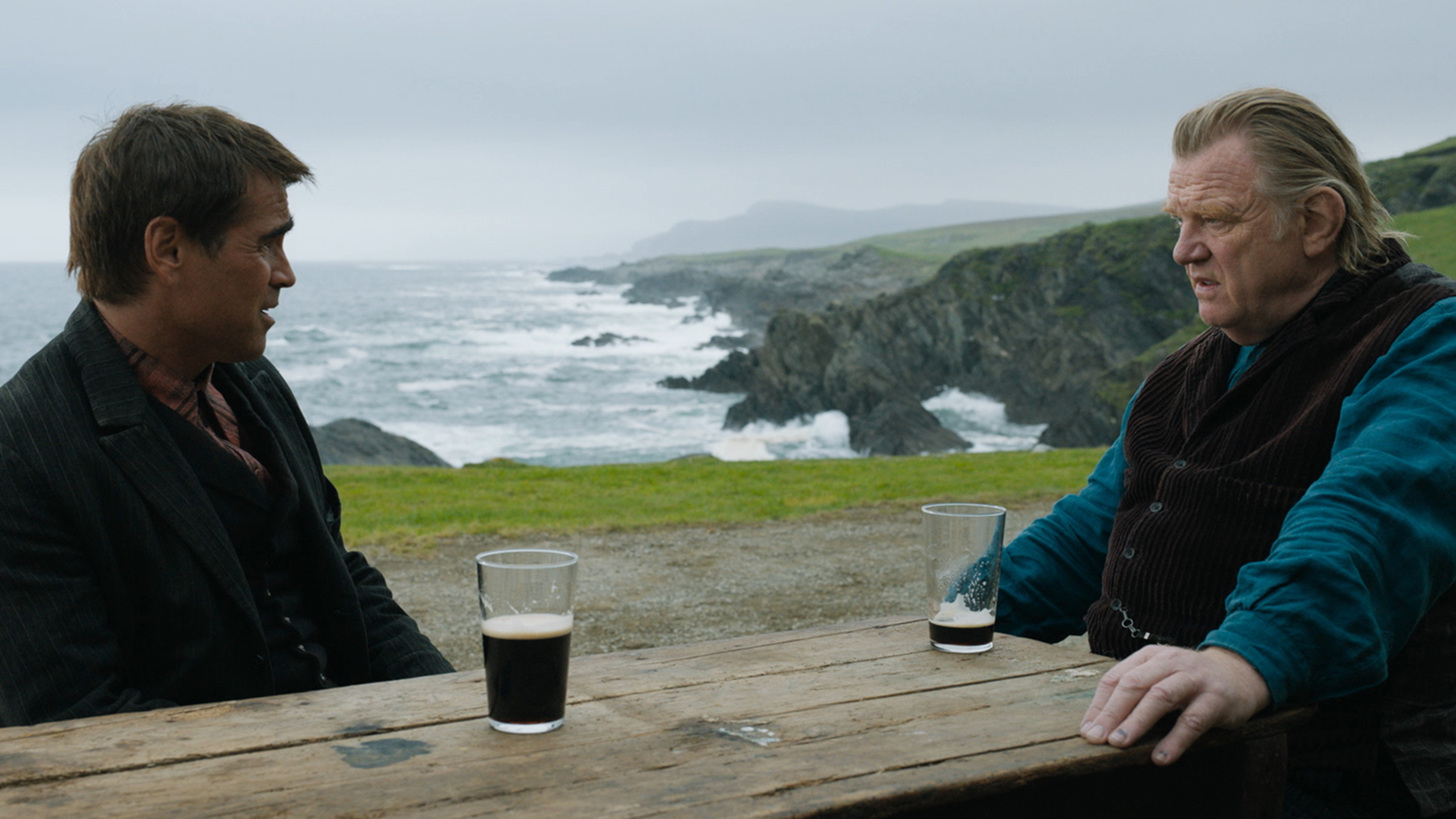 “Duchy Inisherin”, w głównych rolach wystepują: Collin Farrell oraz Brendan Gleeson
