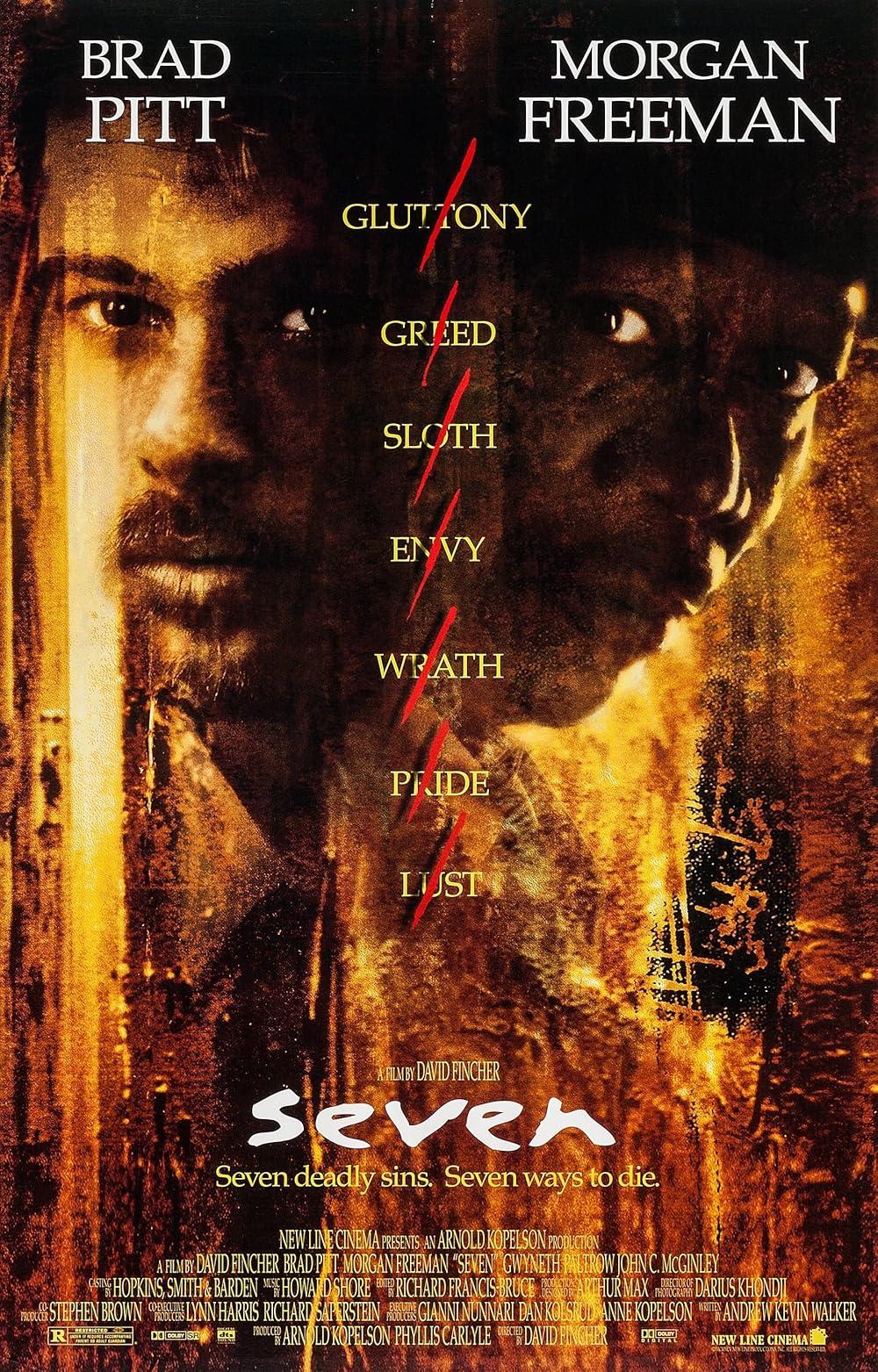 poster siedem film kryminalny kryminał brad pitt morgan freeman filmy poster siedem film kryminalny kryminał brad pitt morgan freeman filmy