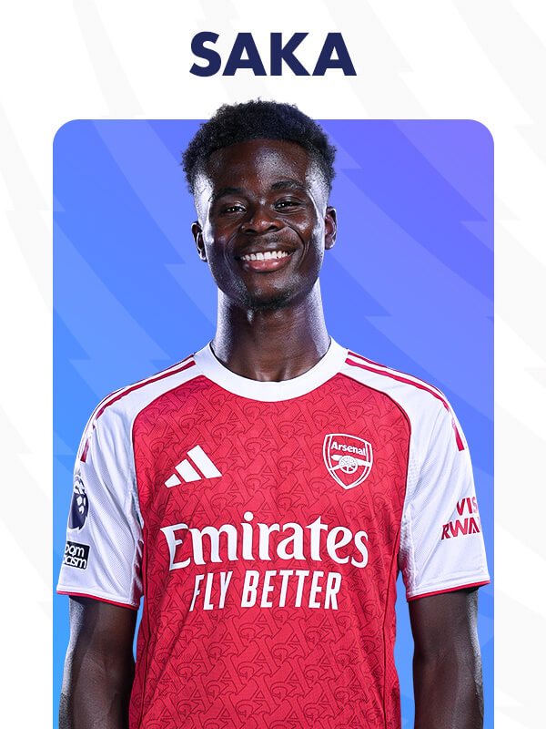Bukayo Saka, mecze Premier League na żywo 